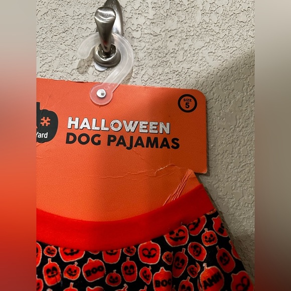 NWT Fuzz Yard Dog Halloween Costume Pajamas Jack-O-Lantern Black Orange - Picture 3 of 8